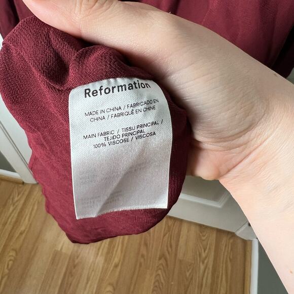 Reformation Brandi Long Sleeve Mini Dress L - Picture 10 of 10